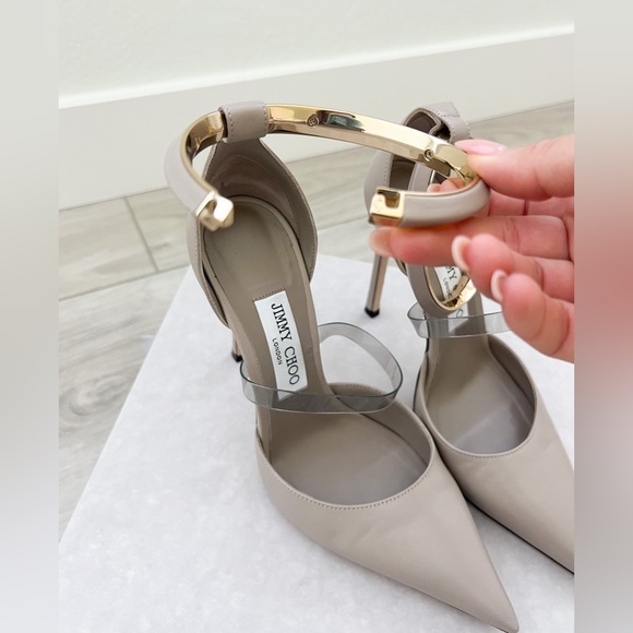🛍️ Jimmy Choo ‘DREECE’ PUMPS 110 stone smoke - Picture 9 of 13